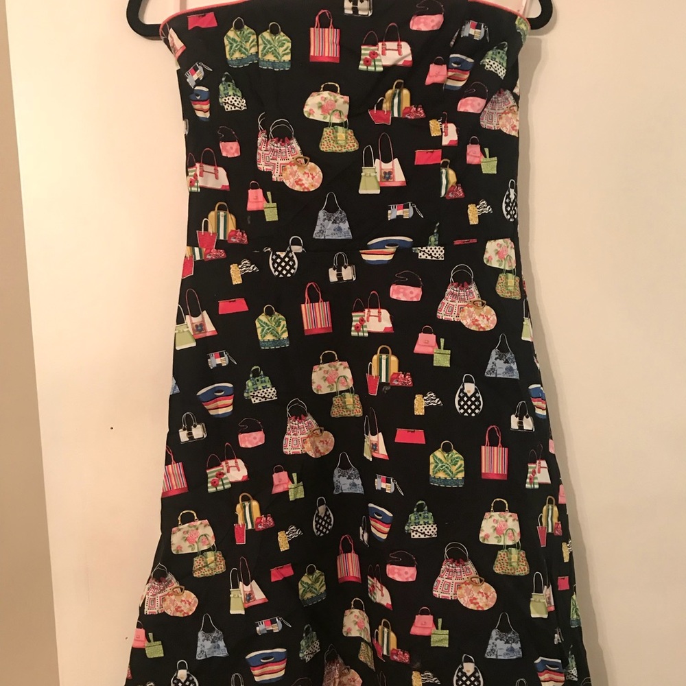 Strapless Dress with Purses